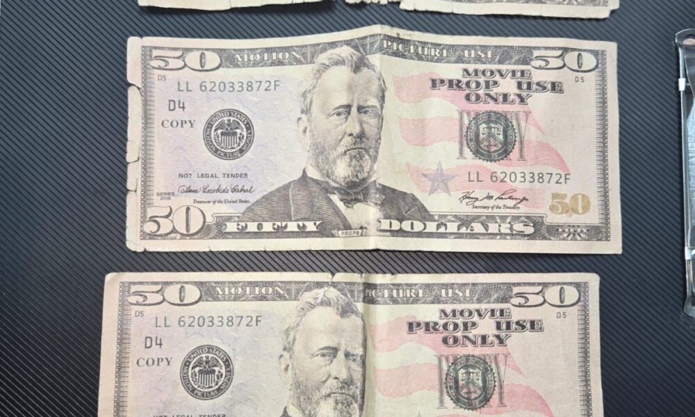 Detienen municipales a hombre con dólares falsos